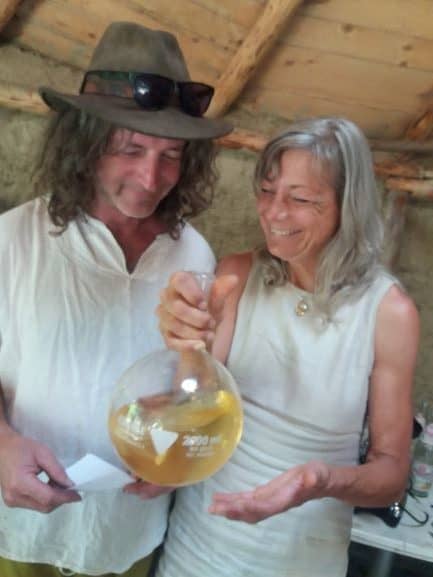 Evelin und Rainer bei der chymnischen Hochzeit
Alchemie und Spagyrik